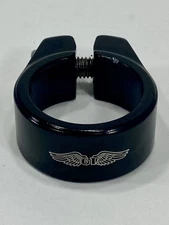 GT Wings Seat Clamp Black 28.6mm Alloy Old Mid New School BMX Fueler Pro Compe