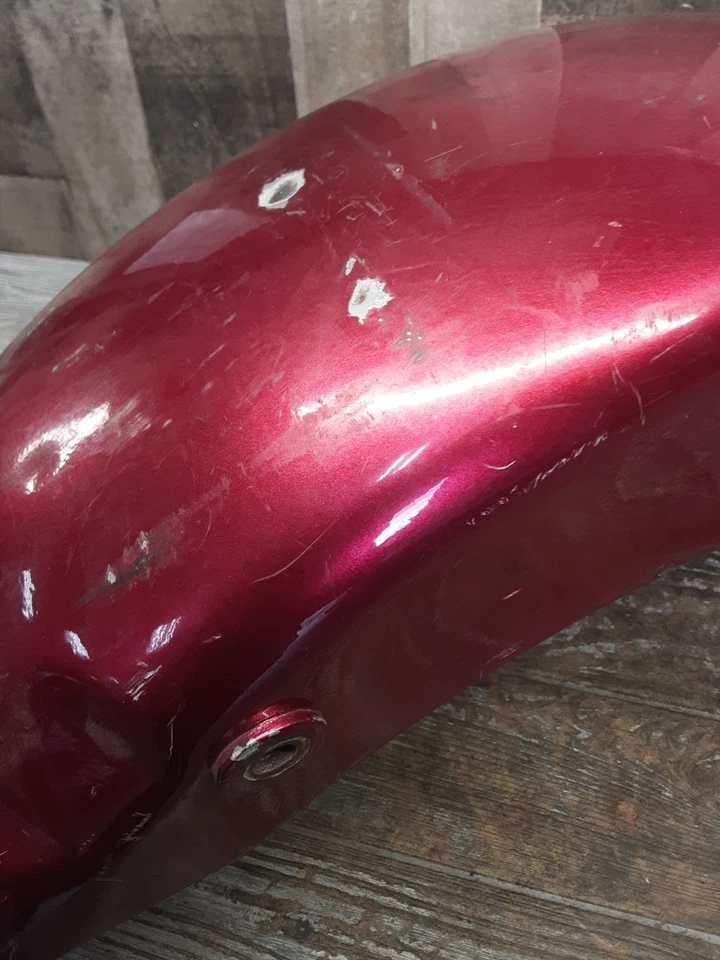 Harley Davidson Rear Back Wheel Rim Duck Tail Fender Red Pink Tail Light - Image 3 of 4