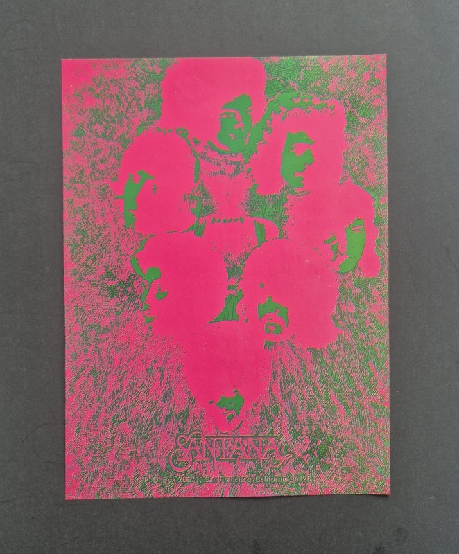 Rare 1971 Santana Psychedelic Original Mgmt. Booking Ad