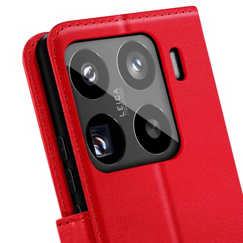 Mayaxess Case for Xiaomi 15 Pro Wallet with Lanyard, Red - Picture 4 of 5