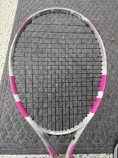 Babolat Flow Lite 4 1/4 Tennis Racquet 102sq Pink 4_1/4 #2 Grip 9.2 Oz Excellent