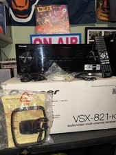 Pioneer VSX-821-K 5.1 Home HDMI AM/FM Dolby Receiver Bundle w Remote. See Video