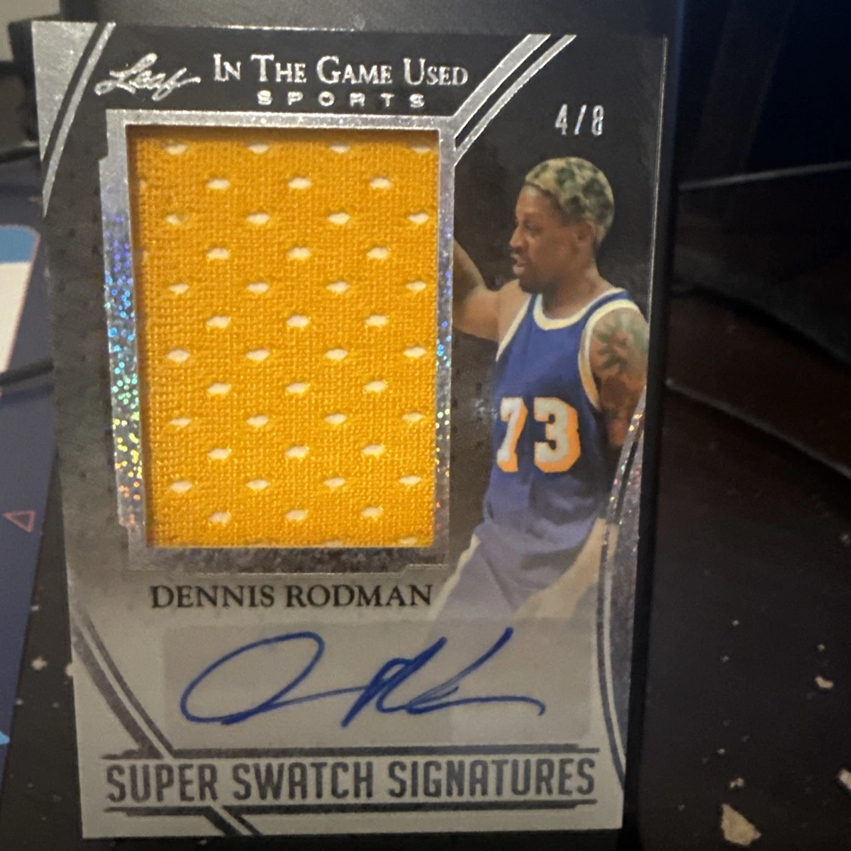 Leaf Dennis Rodman Basketball Autographed Sports Trading Cards