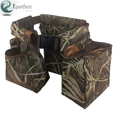 Adjustable Dove Hunting Belt Detachable Game Pouch Shell Bag Bottle Carrier Camo