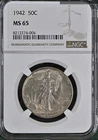 1942 Walking Liberty 50¢ NGC MS 65 Box 29 Slot 3