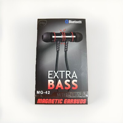 iHip Extra Bass Bluetooth Wireless Magnetic Earbuds