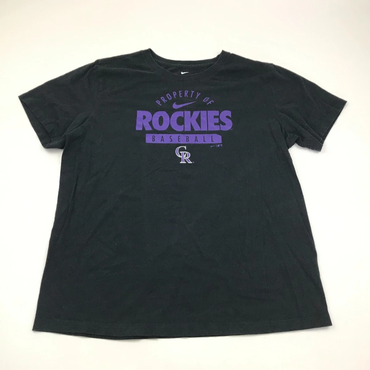 Vintage Colorado Rockies shirt, MLB graphic tee - large, black