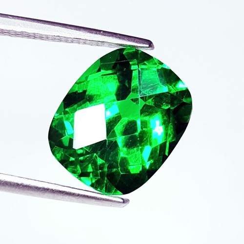 Natural Tsavorite Garnet Loose Gemstone 10 Ct Certified Cushion Cut Garnet R809