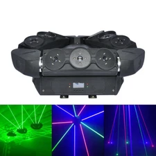 DMX 6/8/9 Eyes RED LED Projector Stage Moving Head Beam Scan Laser Light Bar DJ