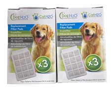 Cat H2O & Dog H20 3 Piece Replacement Filter Pads PAC00-13070 - 2 Pack