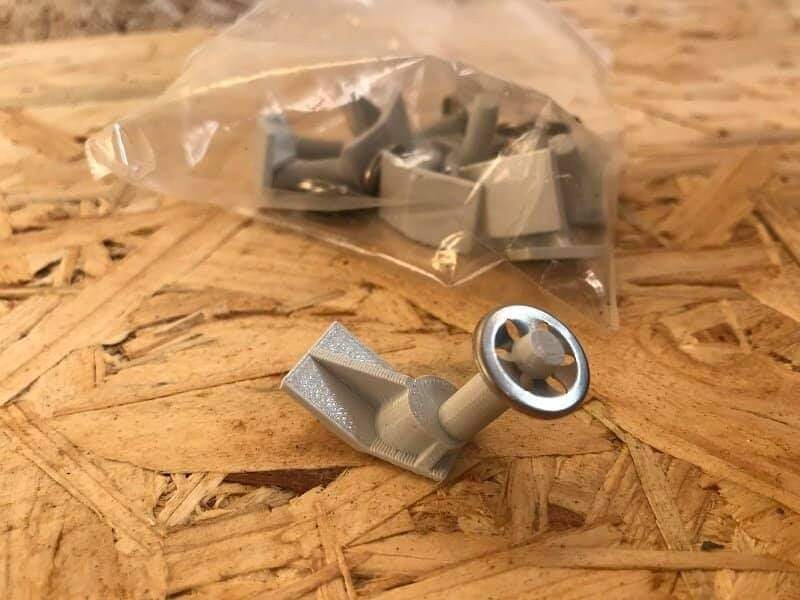 Fixations 3D extensions avant Peugeot 106 pour sorties circuit Rallye - 2