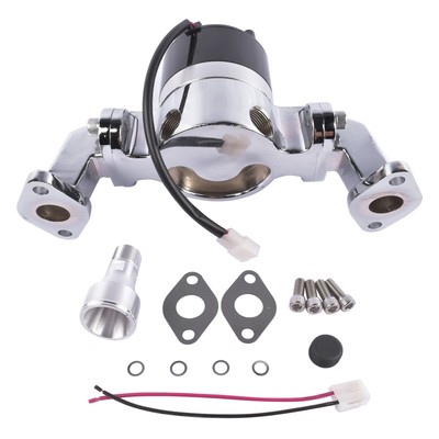 Electric Water Pump 35 GPM High Flow Chrome for BBC Big