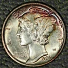 1936 Mercury Dime, Choice BU FSB, Pretty Toning