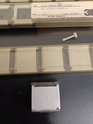 3M 268-5400-00 CPU Chip Carrier + Cover ZIF SOCKET LCC 68 Pin Textool - Picture 1 of 5
