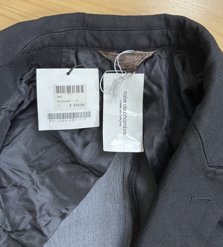 Comme des Garçons Robe des Chambre black cropped jacket - Picture 10 of 12