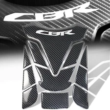 Genuine Real Carbon Fiber Customize Fuel/Gas Tank Pad Decal/Logo Sticker for CBR