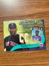2002 MOOKIE WILSON TOPPS COACHES COLLECTION DUAL GU BAT RELIC 1986 NEW YORK METS