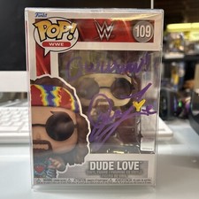 Dude Love Funko Pop WWE 109 Signed  Mick Foley Mankind Cactus Jack New ECW