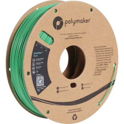 PolyMax Tough PLA 1,75mm | 750g, Polymaker 3D Drucker Filament, Farbe Grün