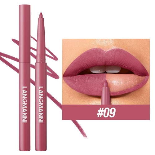 12 Colors Matte Lip Liner Pen Natural Contour Matte Lip Stain Makeup Tool - Picture 17 of 20