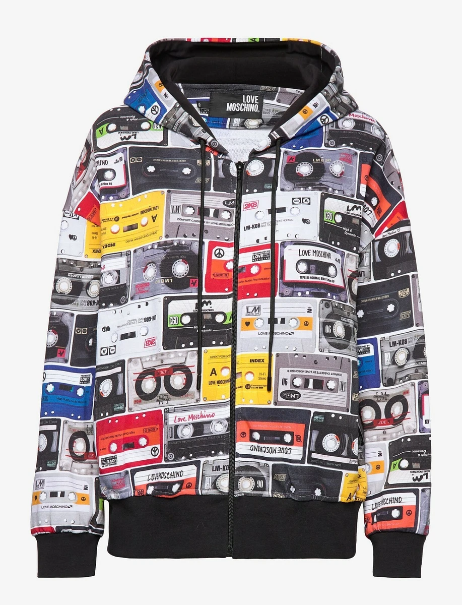 Moschino top tape hoodie