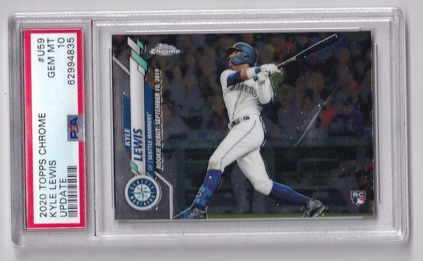 2020 Topps Chrome Update #U59 Kyle Lewis Rookie PSA 10 Gem Mint 4835