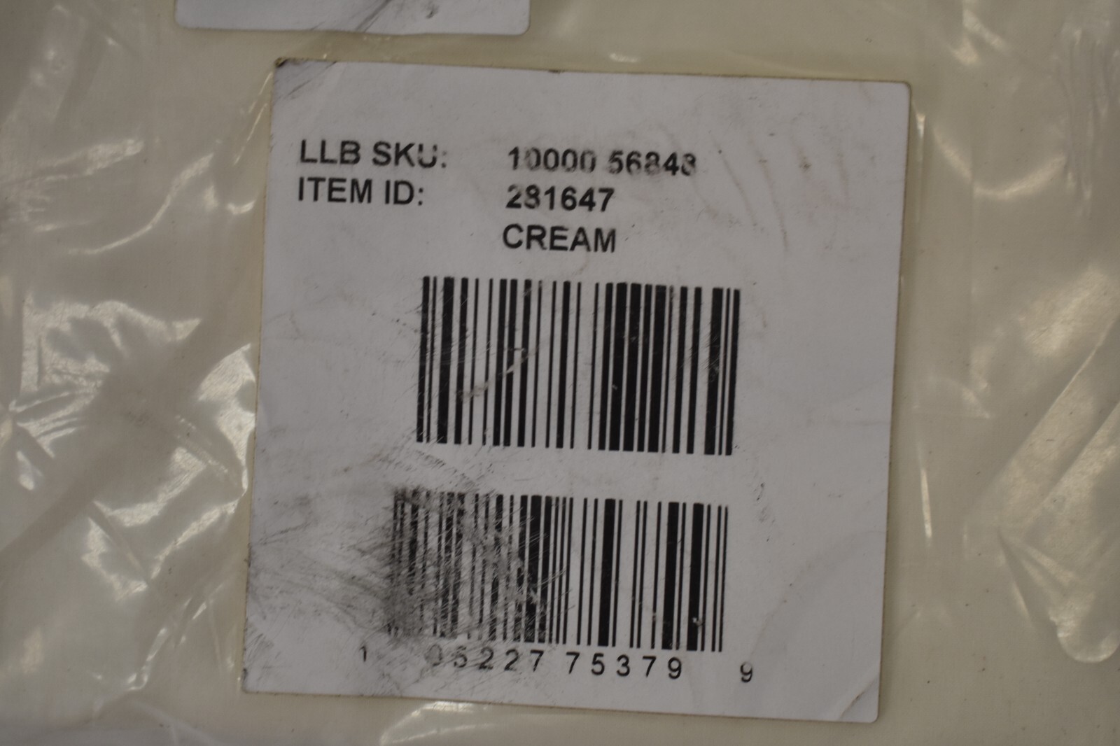 LL Bean Premium Egyptian Percale Pillowcases Set 2 Pack Cream King Size