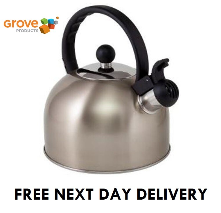 Boil It Stainless Steel Whistling Gas Kettle Camping Caravan Motorhome