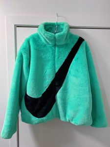 nike faux fur jacket