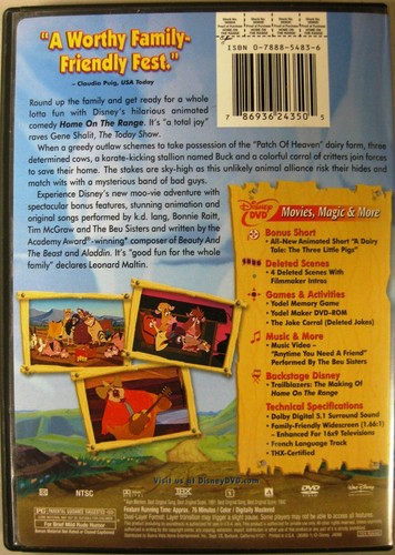 o'o'o . Walt Disney . . HOME ON the RANGE . . with Insert . . Fun Family Movie! - Picture 3 of 4
