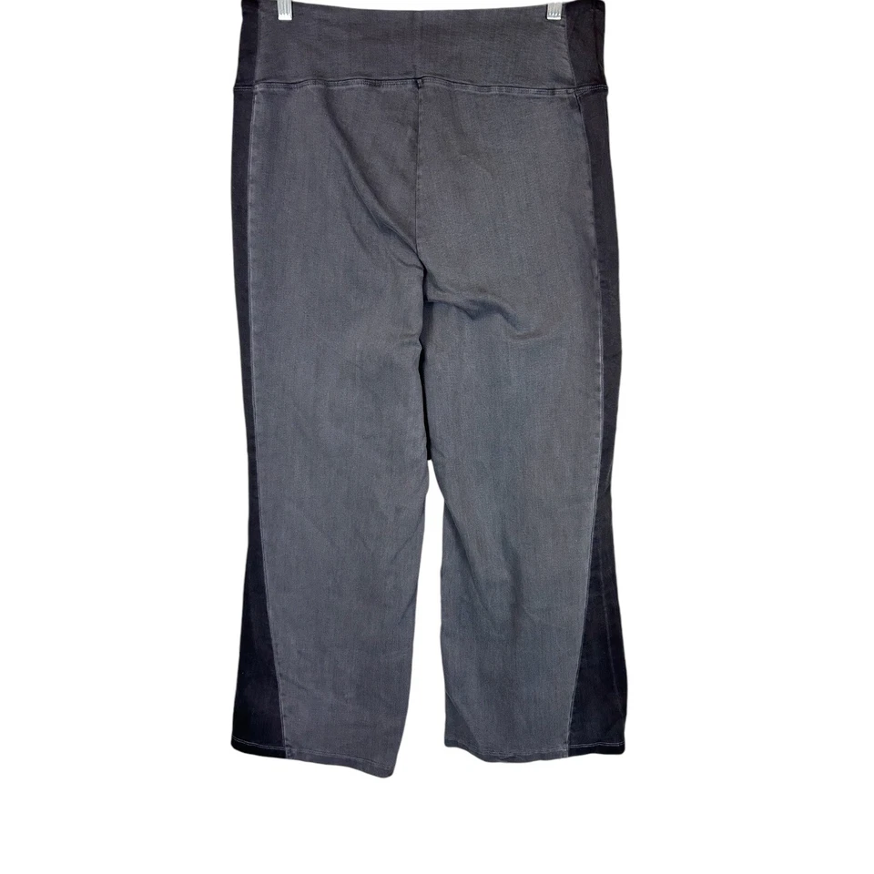 Mujer con Control Reg. Pantalones de mezclilla My Wonder dos tonos negro ceniza/negro talla 18W Foto 2 de 2