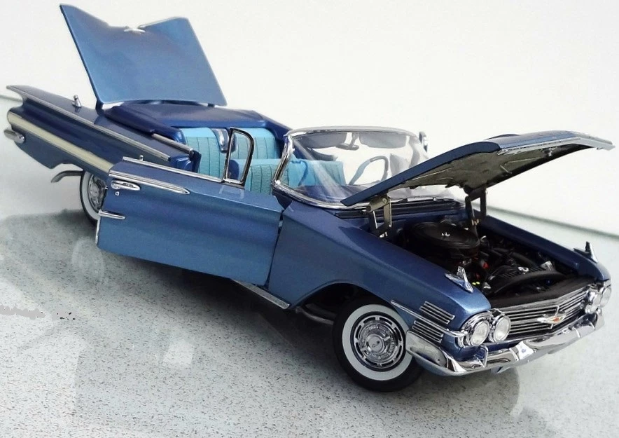 Гоночный автомобиль Chevrolet Chevy Classic металлическая модель на заказ 1:24 Hot Rod 55 57 18 - Изображение 4 из 4