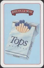 Playing Cards Single Card Vintage  BRYANT & MAY TOPS MATCHES Advertising Smoking