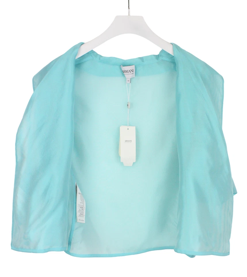 ARMANI COLLEZIONI Blazer женщин это 44 три четверти рукав шелк прозрачный - Изображение 4 из 4