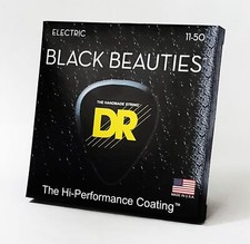 DR BKE-11 Black Beauties Coated Electric Guitar Strings gauges 11-50