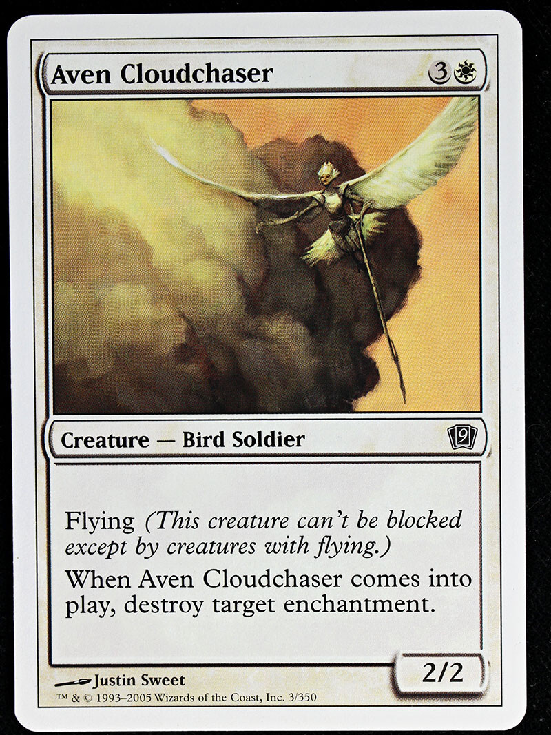 Magic TCG - 9th Edition - Aven Cloudchaser - 3/350 - Common - Regular LP/NM