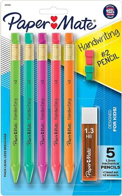 Maydahui 48 PCS Triangular Mechanical Pencils - 2.0mm With 2B Lead Refills