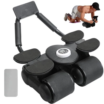 MARKENLOS Bauchroller AB Roller Bauchtrainer mit Ellenbogenstütze Automatisches Rebound DE