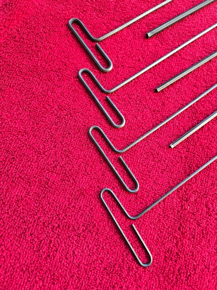 (8) Eklind Tools USA T Handle Hex Key Allen Wrenches SAE 9" long arm metal loop  - Image 4 of 4