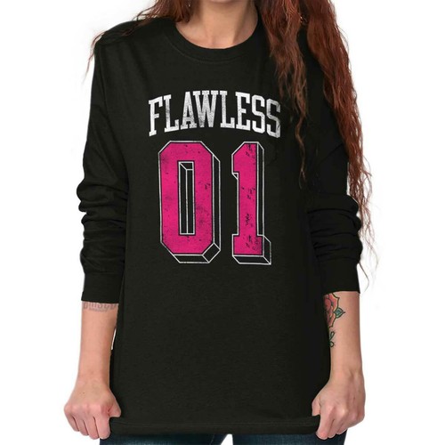 Flawless Confident Girly Cute Athlete Sports Long Sleeve T Shirt Tees For Women - 第 8/9 張圖片