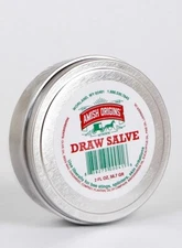 Amish Origins Natural Draw Salve - Bee Stings, Splinters, Skin Irrigations  2 OZ