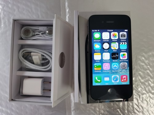 Apple iPhone 4 - 32GB - Black (Unlocked) A1332 (GSM) - Afbeelding 1 van 12