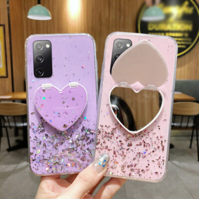 For Samsung Galaxy A52 S24 Ultra S23 FE Cute Heart Epoxy Soft