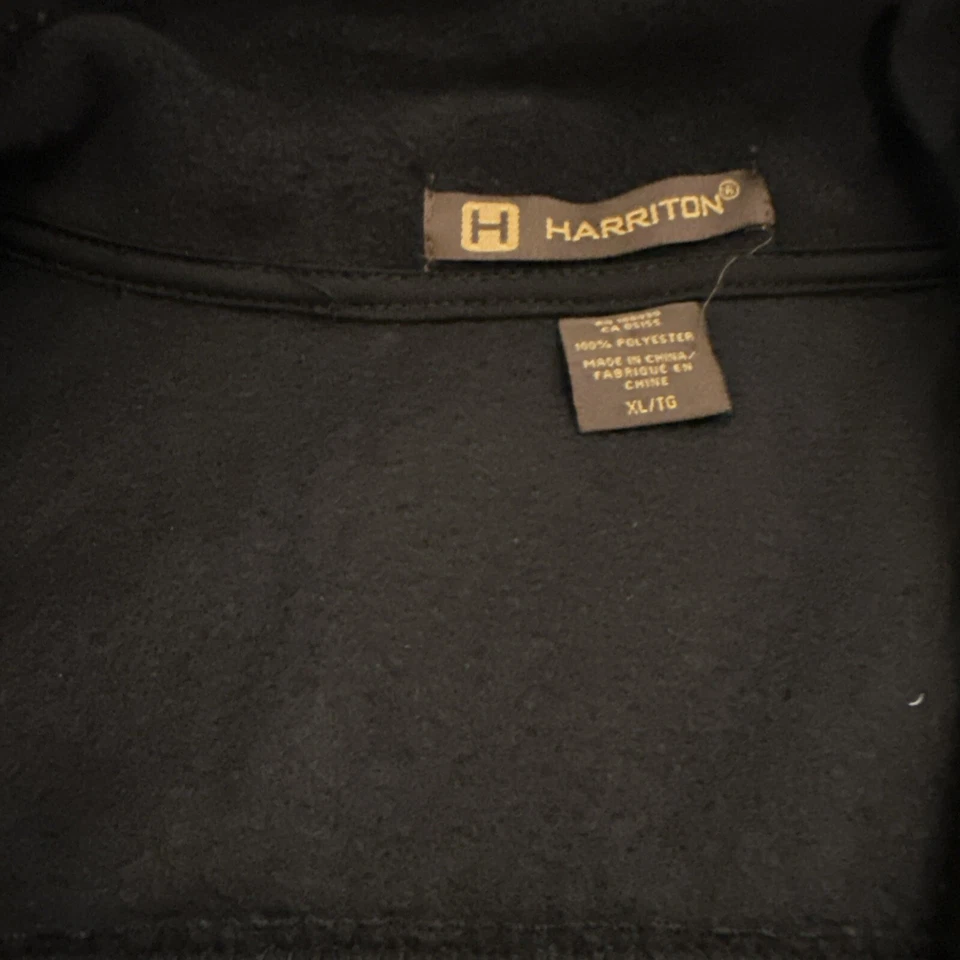 Harriton Men's Vest Black XL Full Zip,Pockets Collared, B LOGO On Left Side - Image 2 of 4