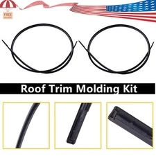 2pcs For Toyota Camry 2007-11 Black Roof Top Trim Molding Kit left & right side