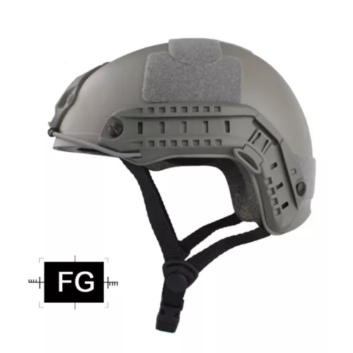 Emerson Tactical Fast Helmet Airsoft MH Type Casque w/ NVG Shroud + Side Rail - Bild 9 von 13