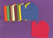 BARN farm small die cuts scrapbook cards