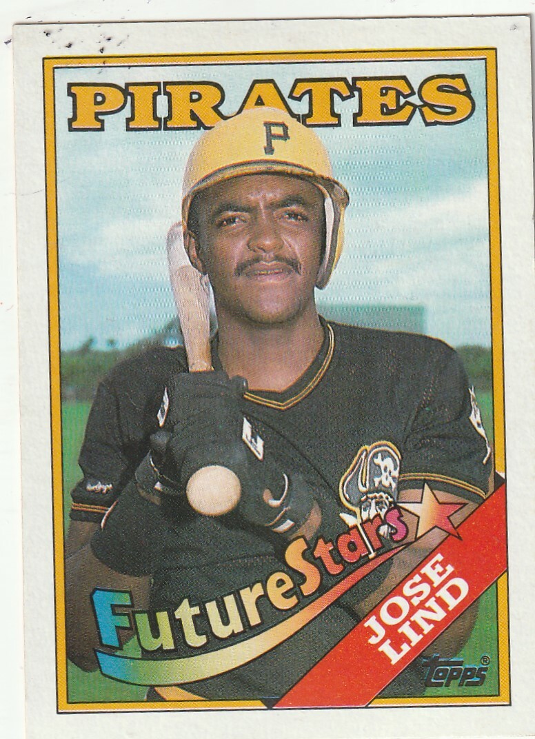 FREE SHIPPING-MINT-1988 Topps #767 Jose Lind  PIRATES ROOKIE-FUTURE STARS