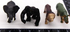 Lot Assorted Animal Figure Toy Elephant Gorilla Lion Hippo