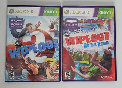 Wipeout 1 & 2: In the Zone Microsoft Xbox 360 Kinect Lot Complete & Tested